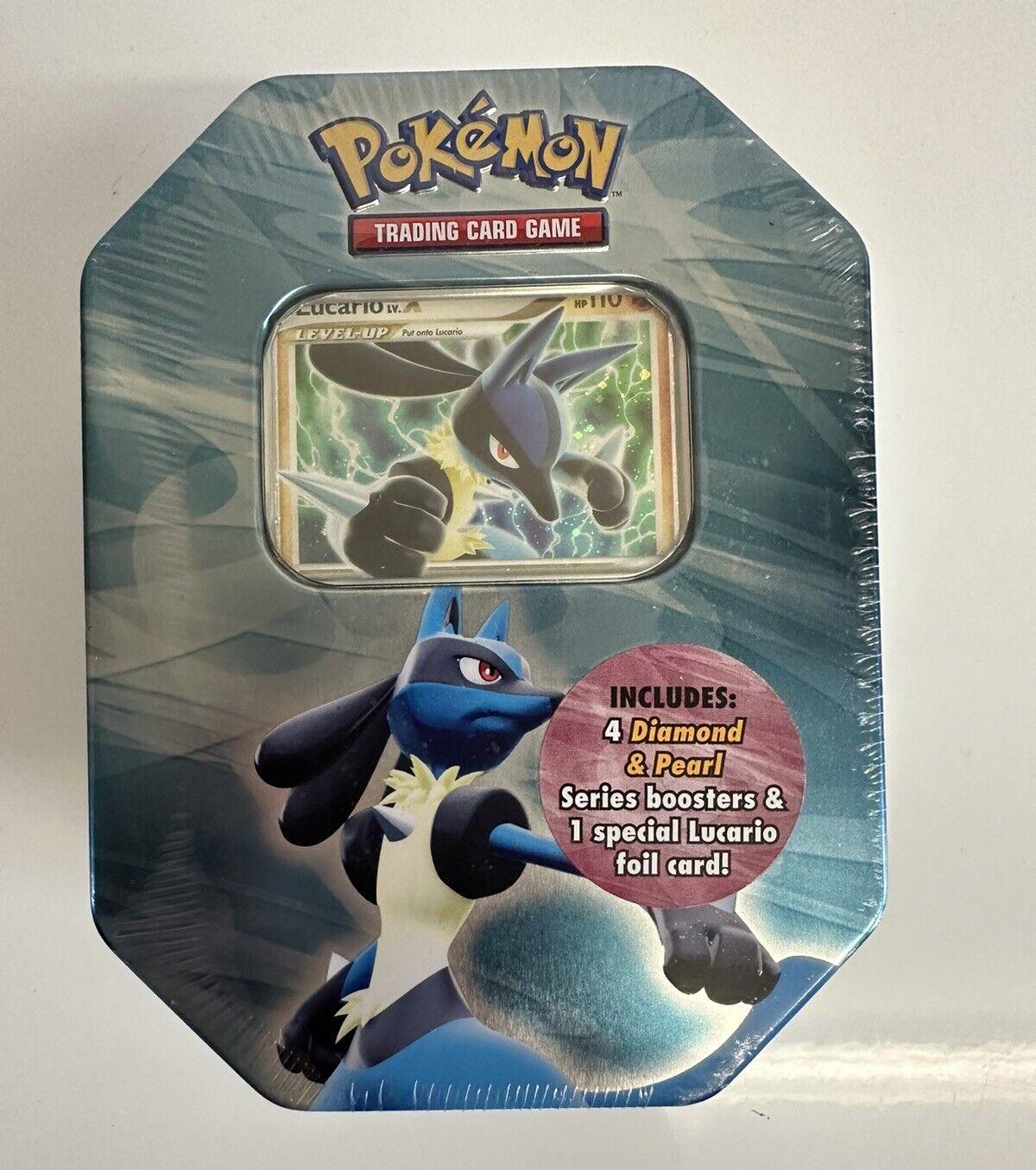 Lucario LV. X Tin Pokémon Card from Pokemon Diamond & Pearl Set